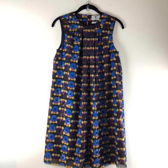 Anna Sui Target Metallic Circles Mini Dress NWT - Picture 3 of 8